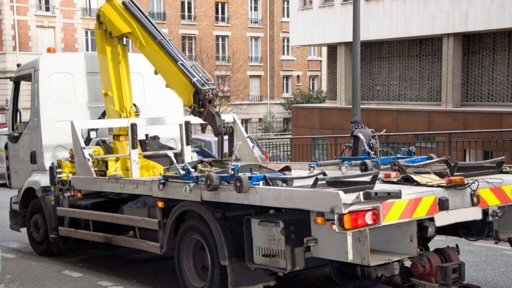 a wrecker service in display